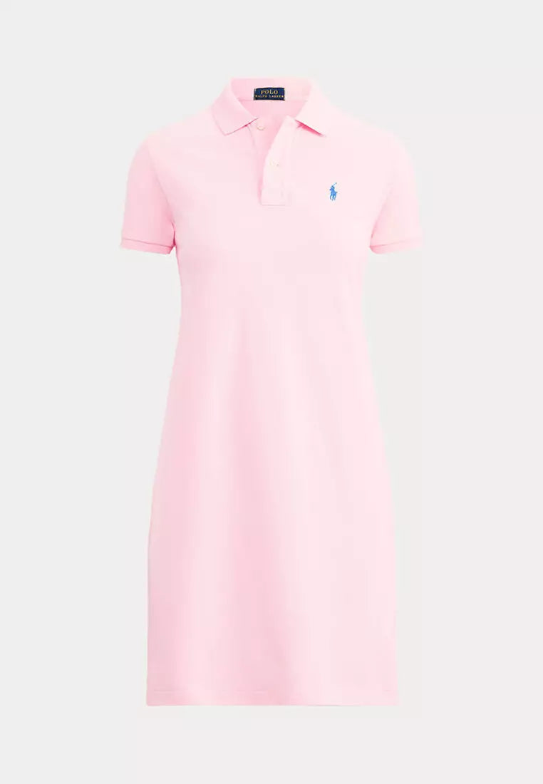 RALPH LAUREN COTTON MESH POLO DRESS
