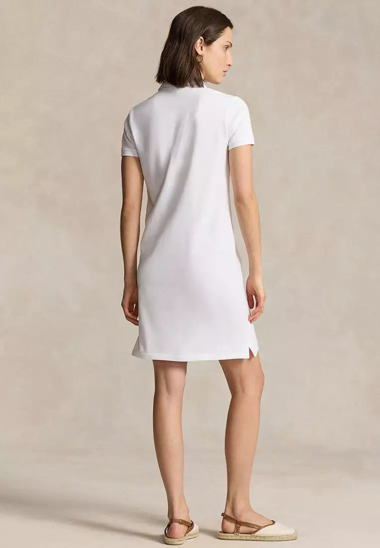 RALPH LAUREN COTTON MESH POLO DRESS