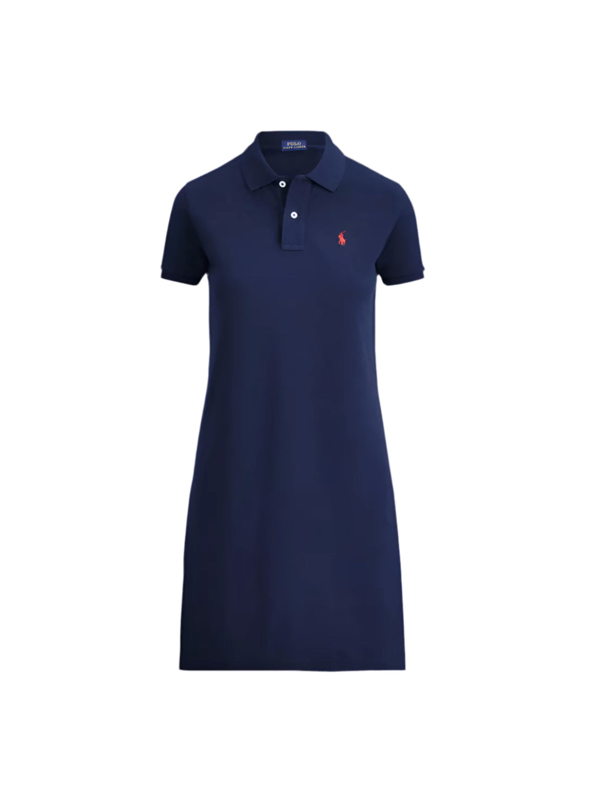 RALPH LAUREN COTTON MESH POLO DRESS