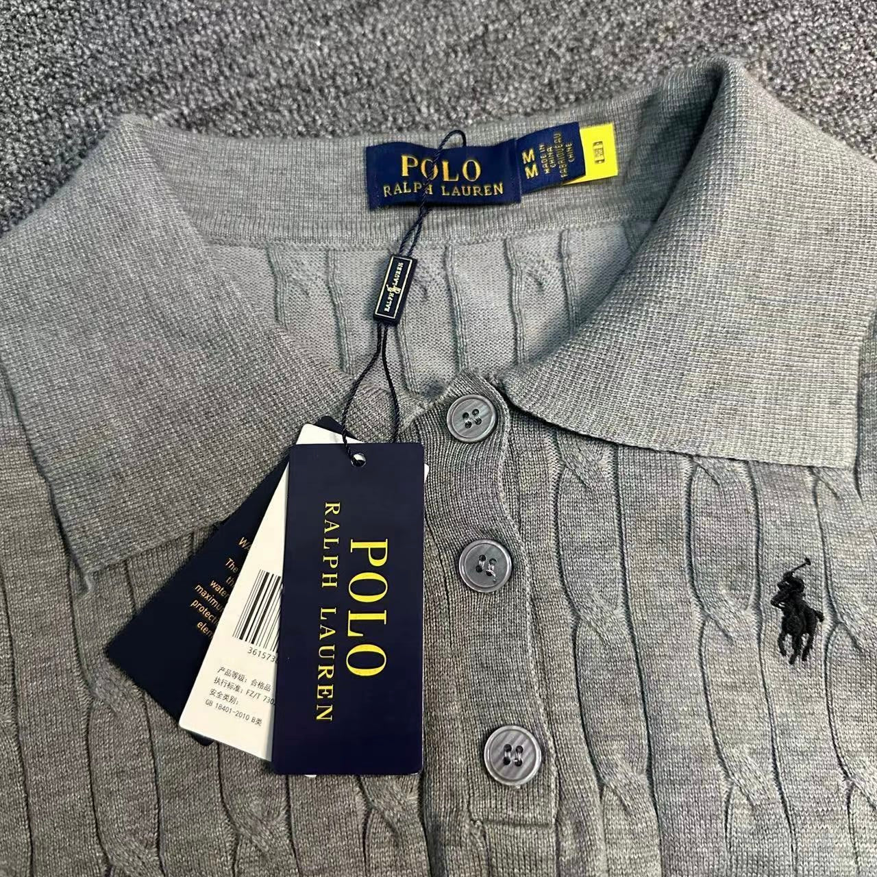 RALPH LAUREN CABLE-KNIT COTTON JUMPER DRESS