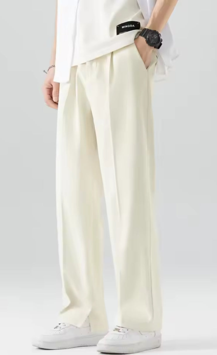 CASUAL STRAIGHT LOOSE SUIT TROUSERS