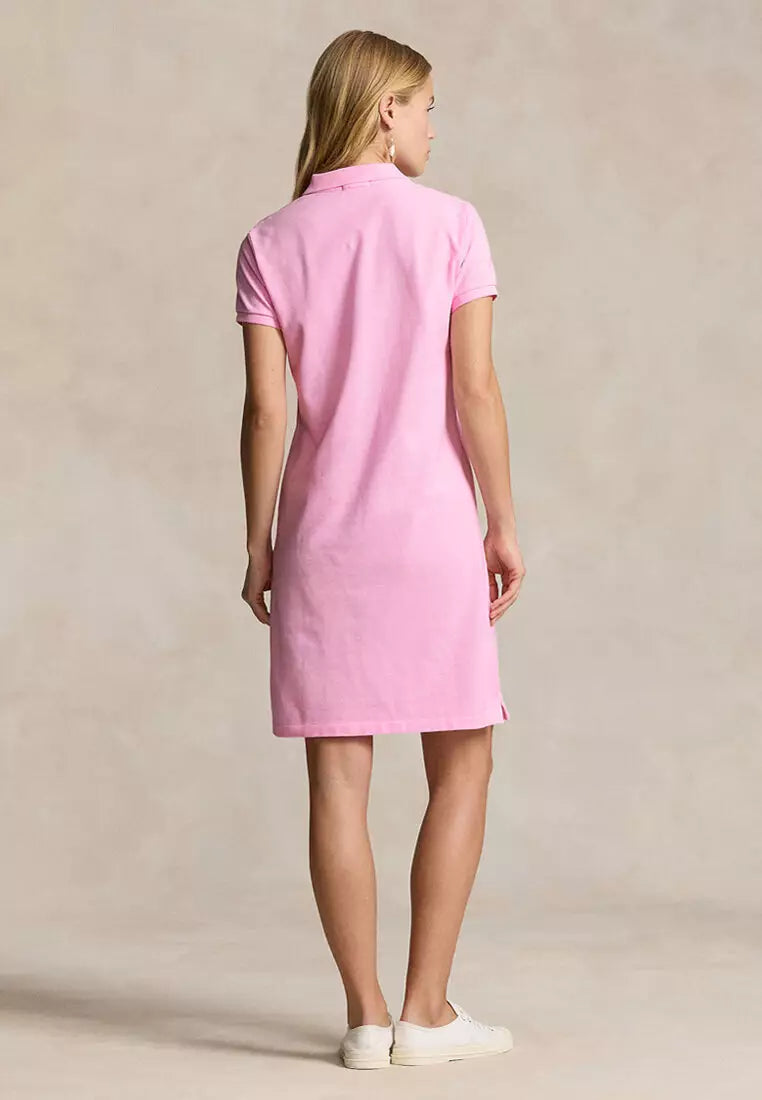 RALPH LAUREN COTTON MESH POLO DRESS