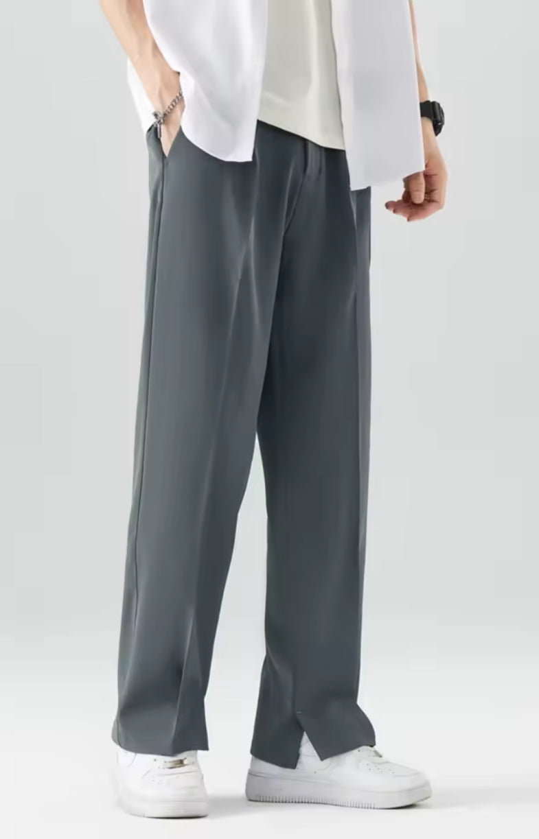 CASUAL STRAIGHT LOOSE SUIT TROUSERS