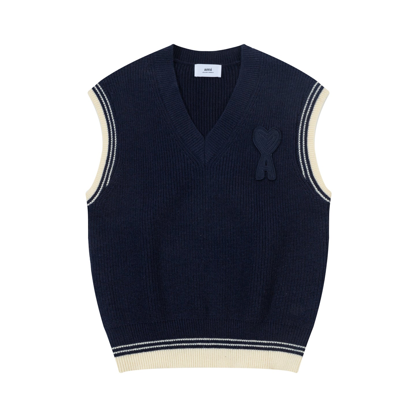AMI SLEEVELESS V-NECK SWEATER