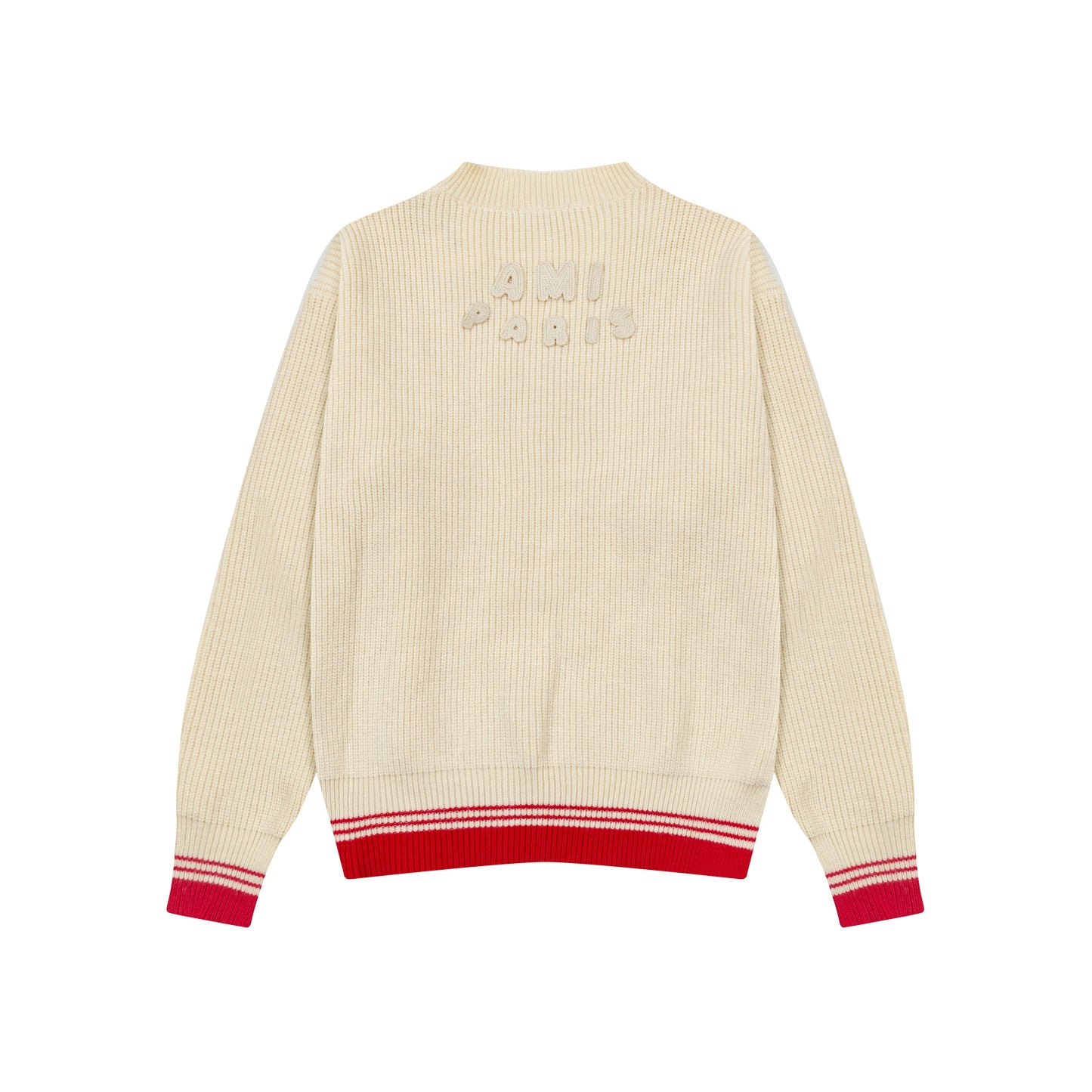 AMI LONG SLEEVE V-NECK SWEATER