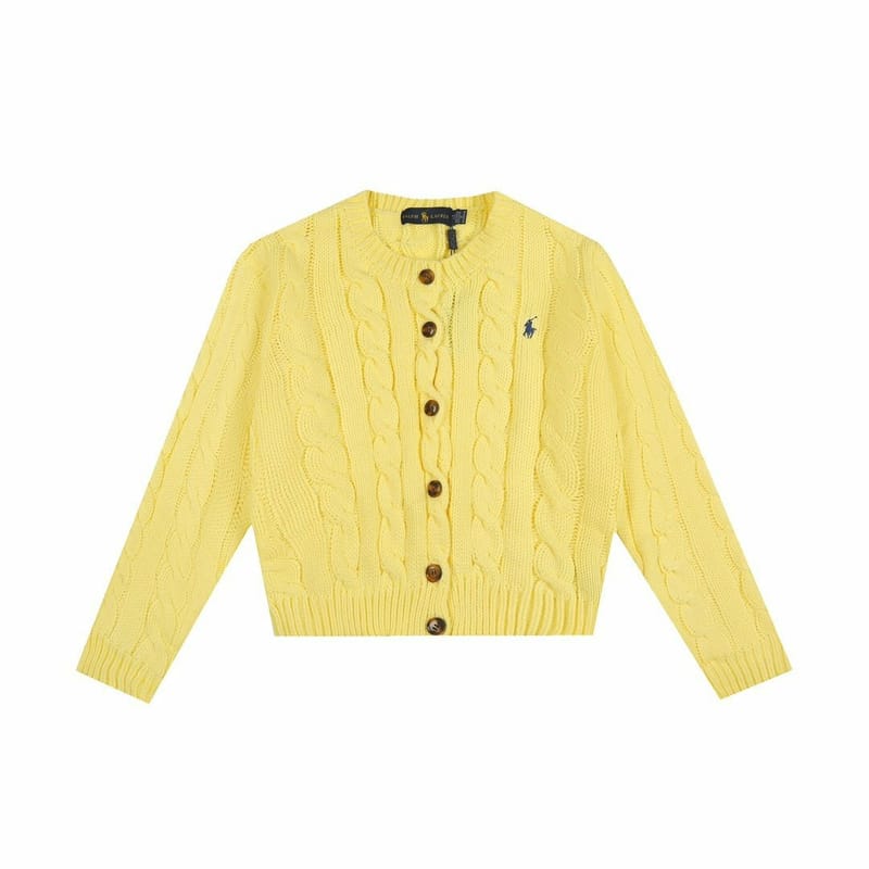 RALPH LAUREN CABLE-KNIT WOOL-CASHMERE CARDIGAN