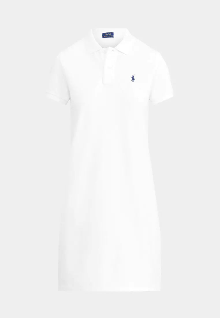 RALPH LAUREN COTTON MESH POLO DRESS
