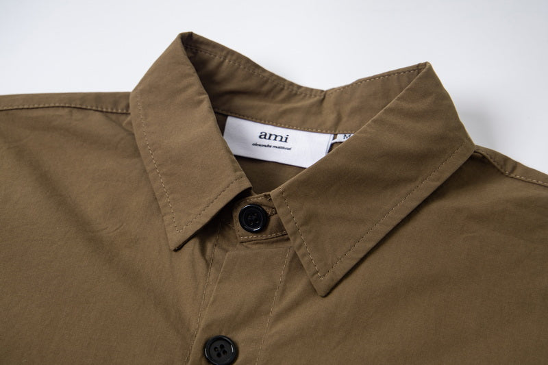 AMI SHORT SLEEVE COTTON SHIRT