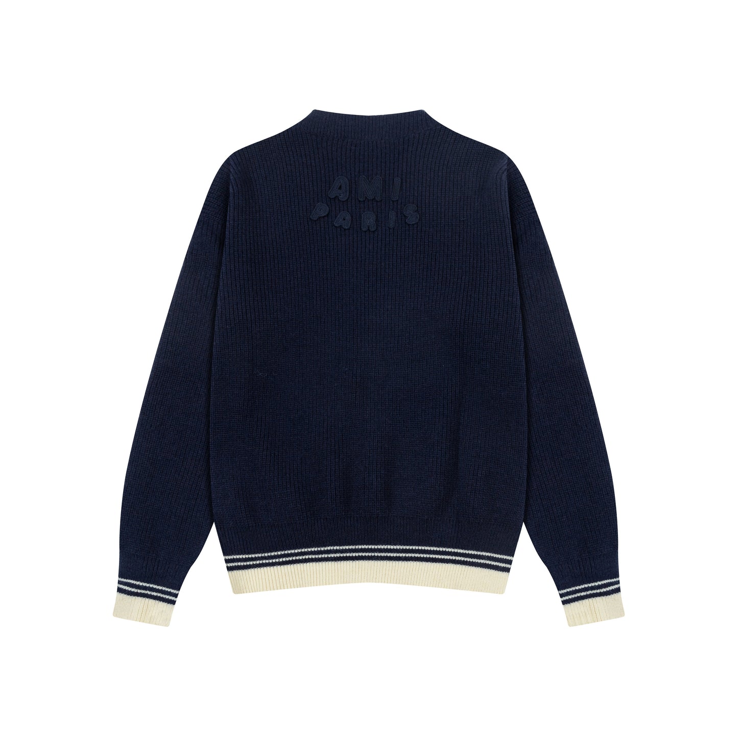 AMI LONG SLEEVE V-NECK SWEATER