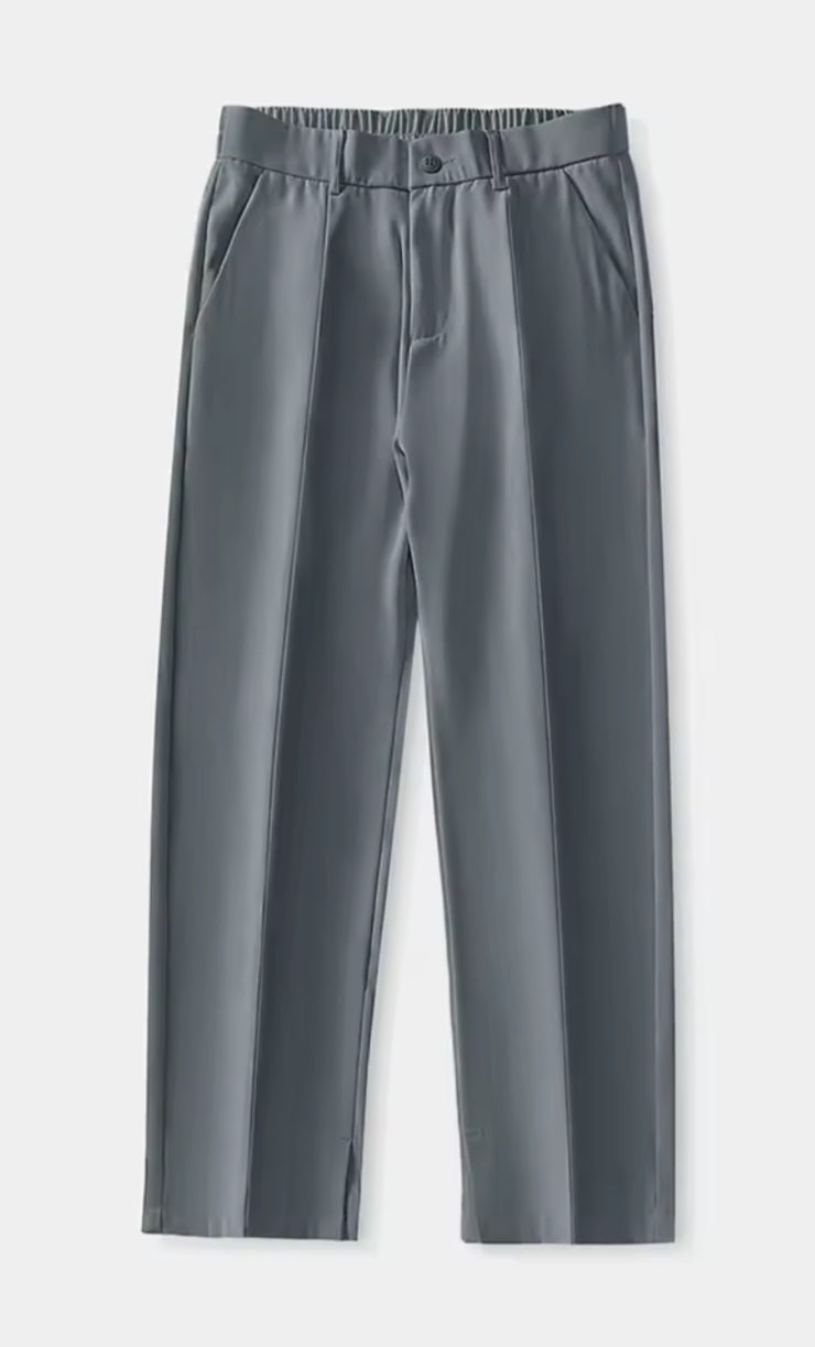 CASUAL STRAIGHT LOOSE SUIT TROUSERS