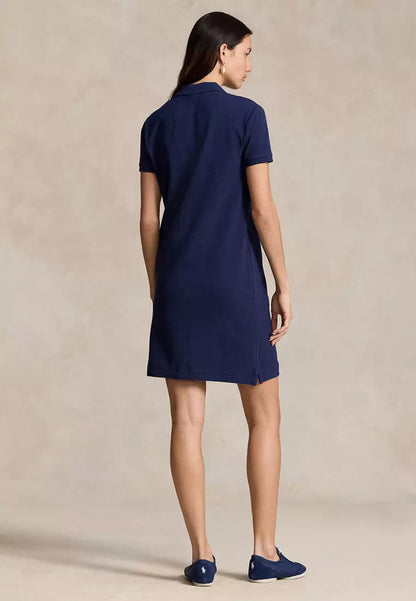 RALPH LAUREN COTTON MESH POLO DRESS