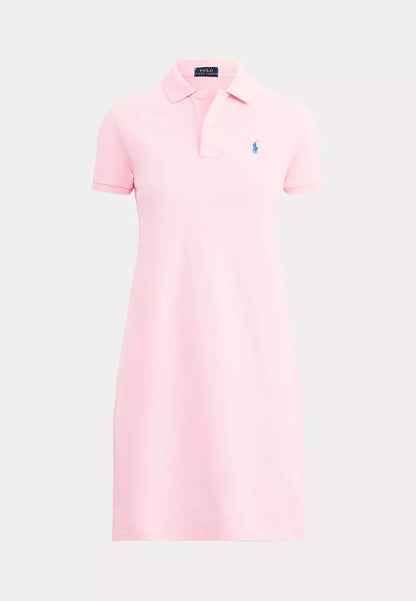 RALPH LAUREN COTTON MESH POLO DRESS