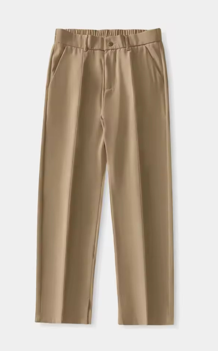 CASUAL STRAIGHT LOOSE SUIT TROUSERS