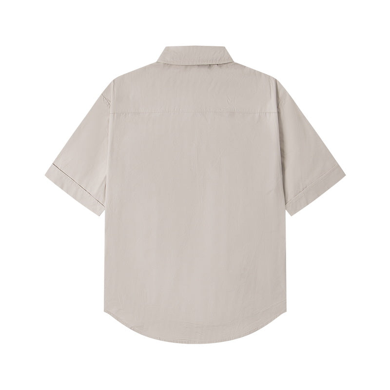 AMI SHORT SLEEVE COTTON SHIRT
