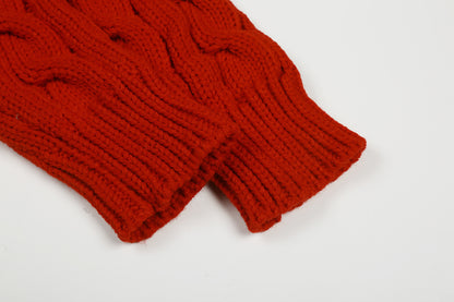 RALPH LAUREN CABLE-KNIT WOOL-CASHMERE CARDIGAN