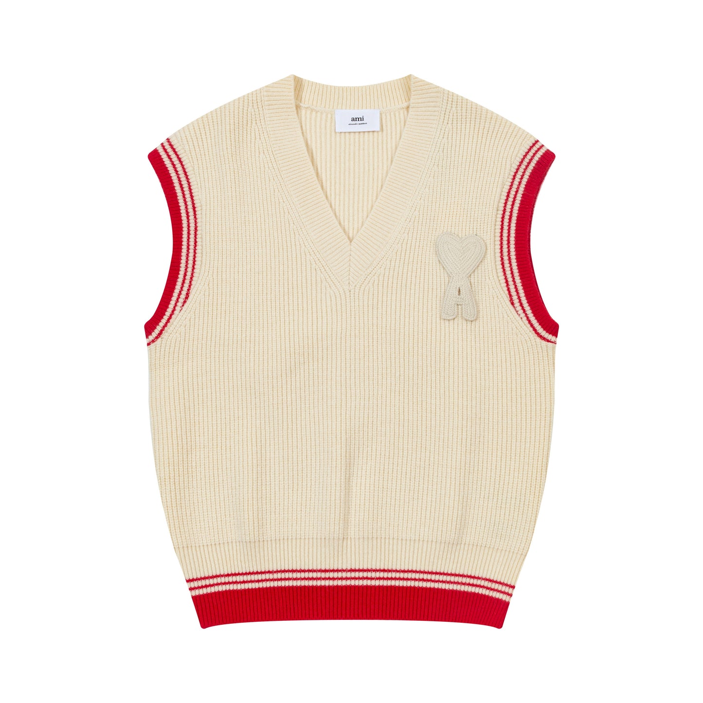 AMI SLEEVELESS V-NECK SWEATER