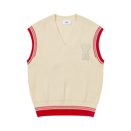 AMI SLEEVELESS V-NECK SWEATER