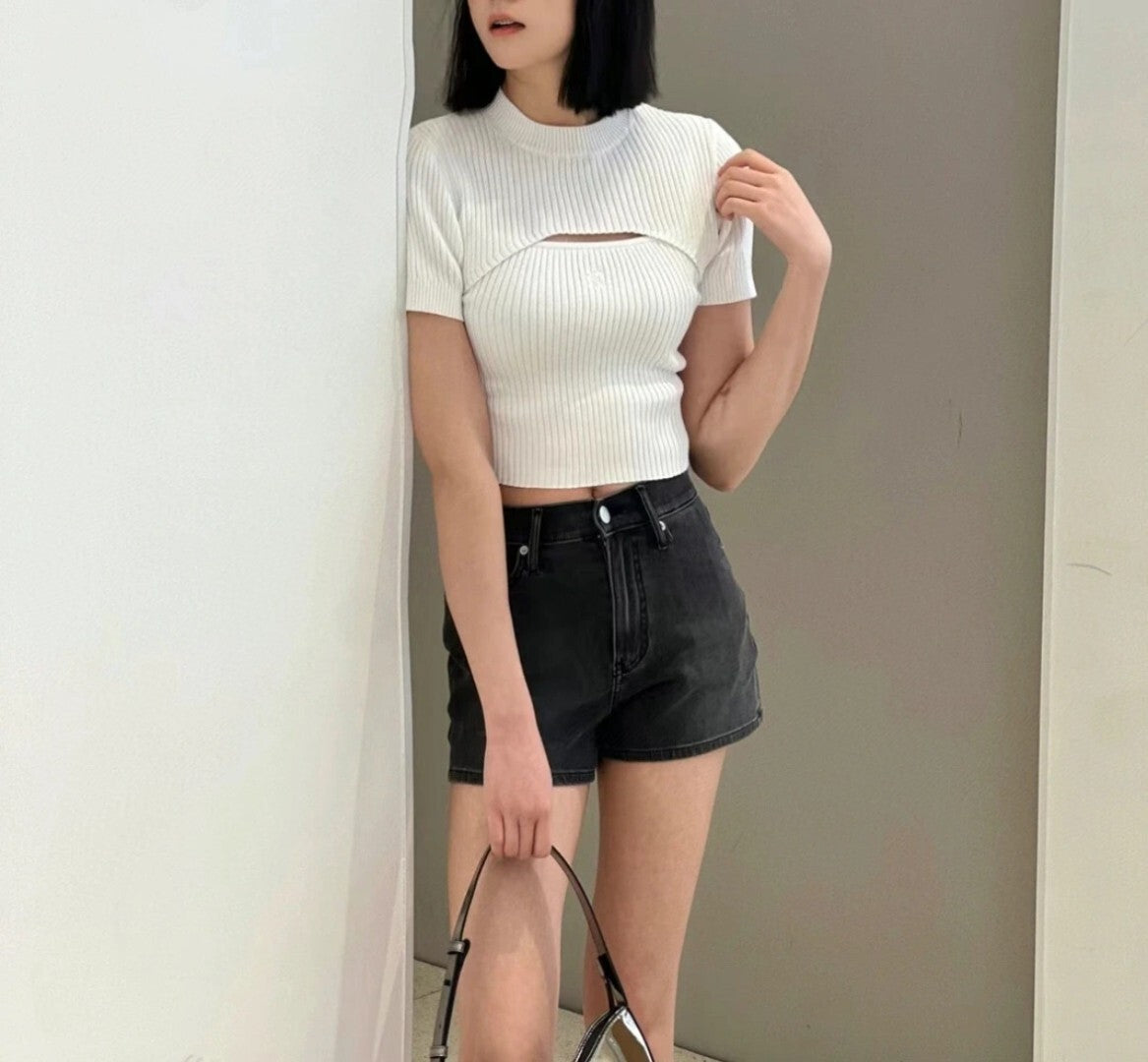 CALVIN KLEIN JEANS BLACK SHORTS