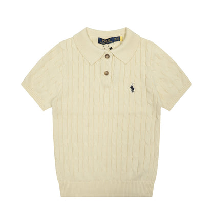 POLO RALPH LAUREN CABLE KNIT SHIRT