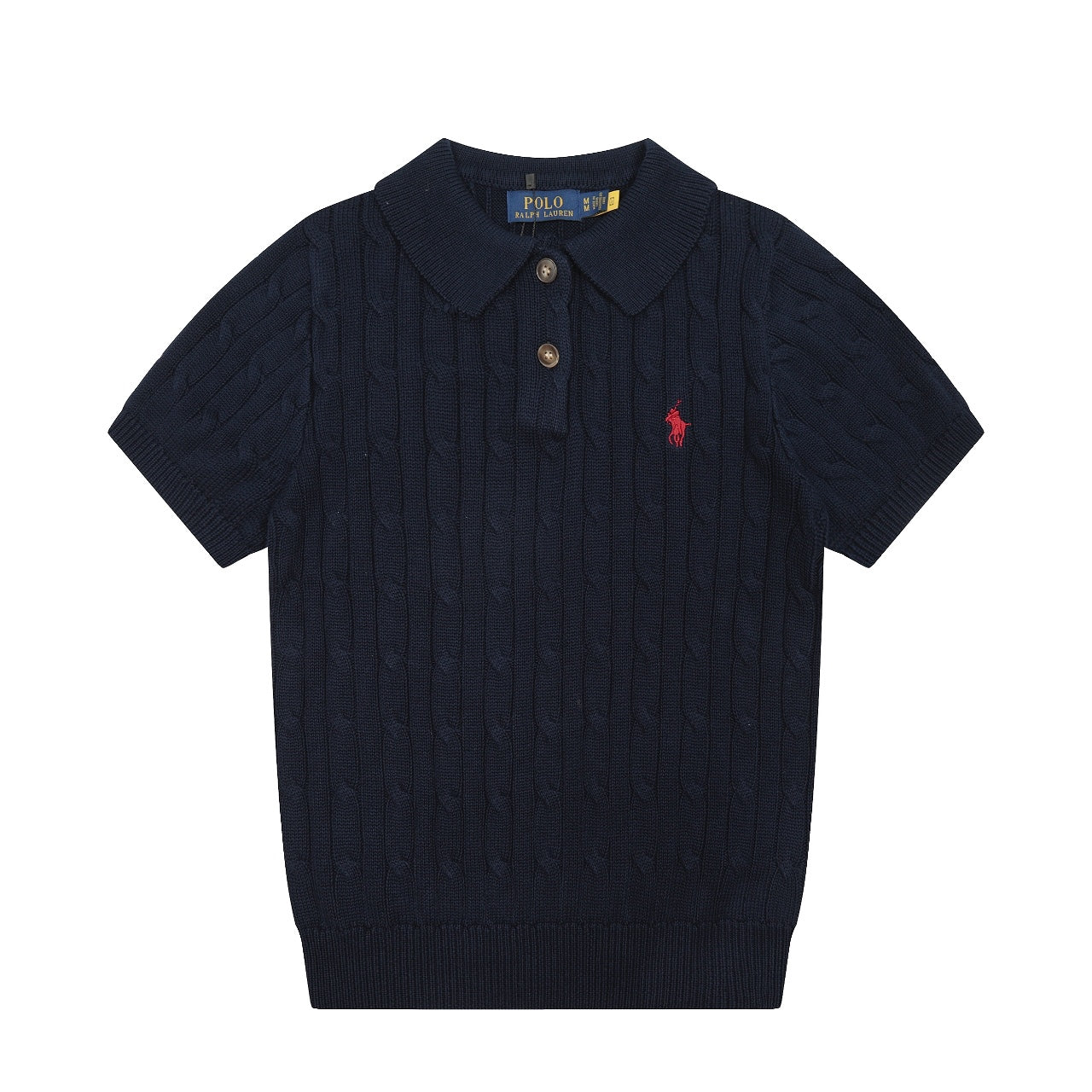 POLO RALPH LAUREN CABLE KNIT SHIRT
