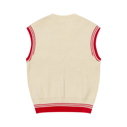 AMI SLEEVELESS V-NECK SWEATER