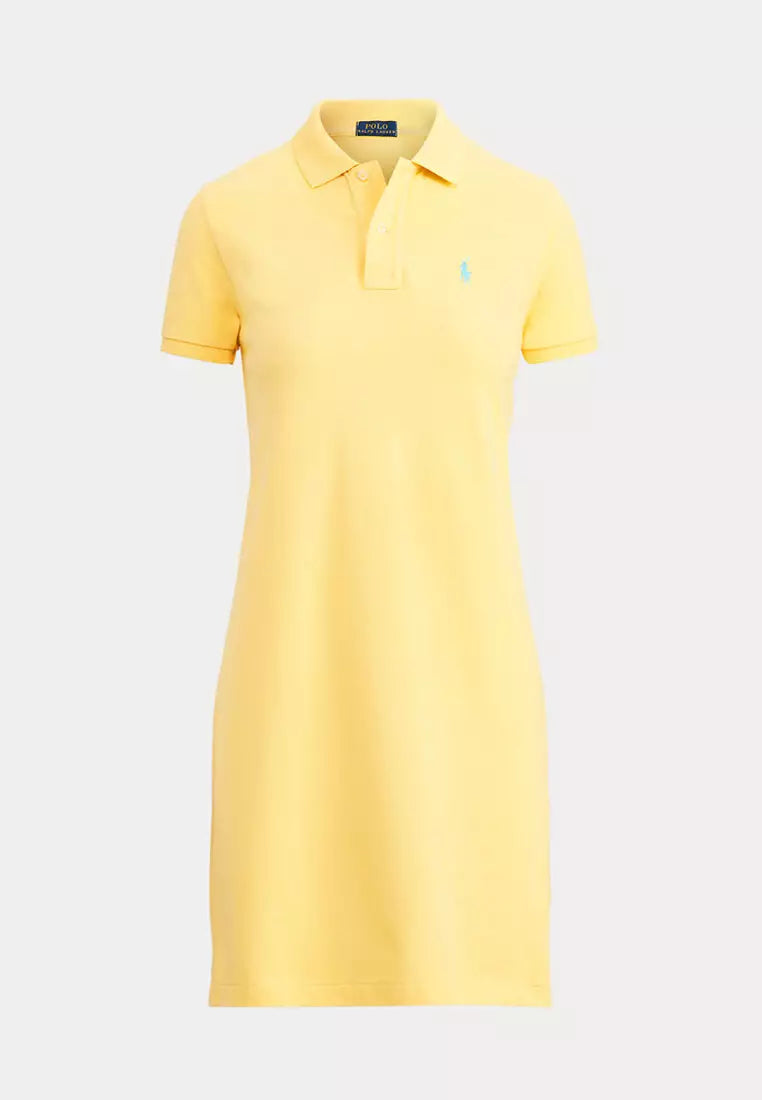 RALPH LAUREN COTTON MESH POLO DRESS