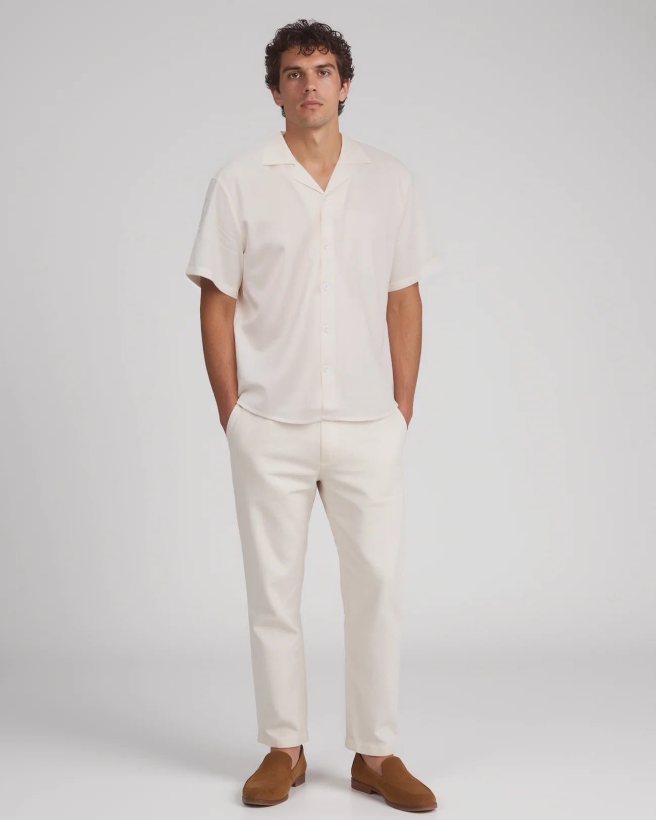 VINCENZO SHORT SLEEVE LINEN SHIRT