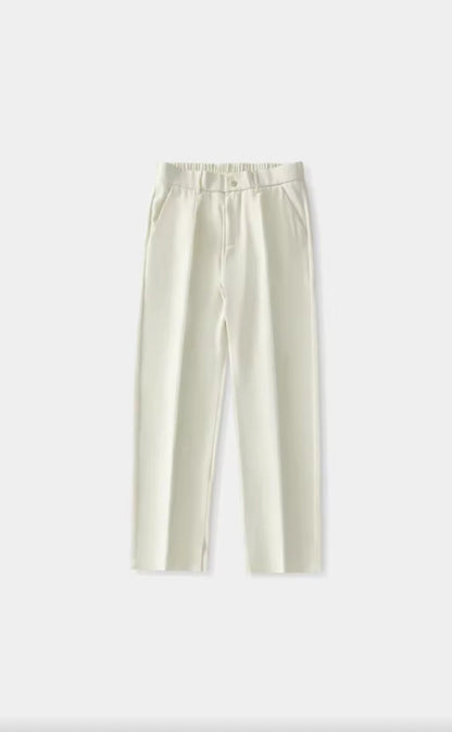 CASUAL STRAIGHT LOOSE SUIT TROUSERS