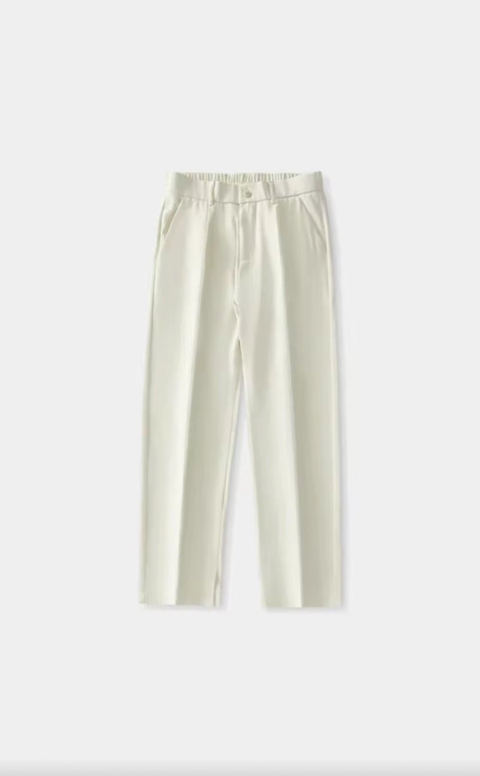 CASUAL STRAIGHT LOOSE SUIT TROUSERS