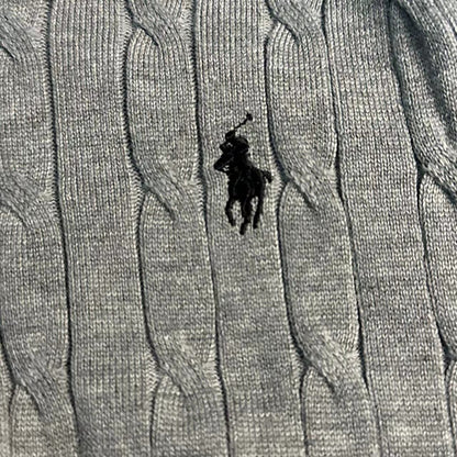RALPH LAUREN CABLE-KNIT COTTON JUMPER DRESS