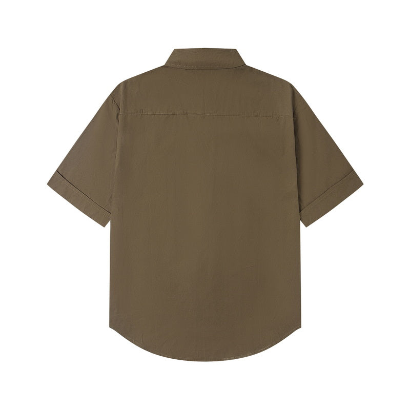 AMI SHORT SLEEVE COTTON SHIRT