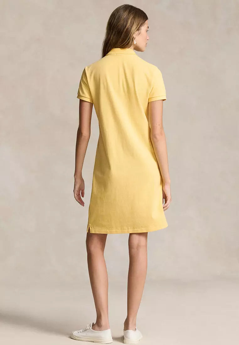RALPH LAUREN COTTON MESH POLO DRESS