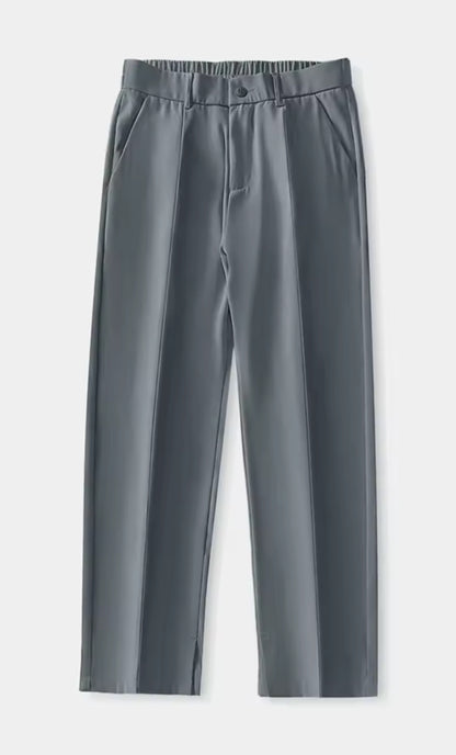 CASUAL STRAIGHT LOOSE SUIT TROUSERS