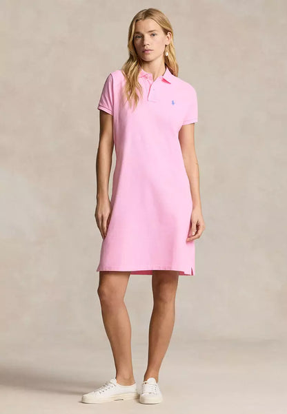 RALPH LAUREN COTTON MESH POLO DRESS