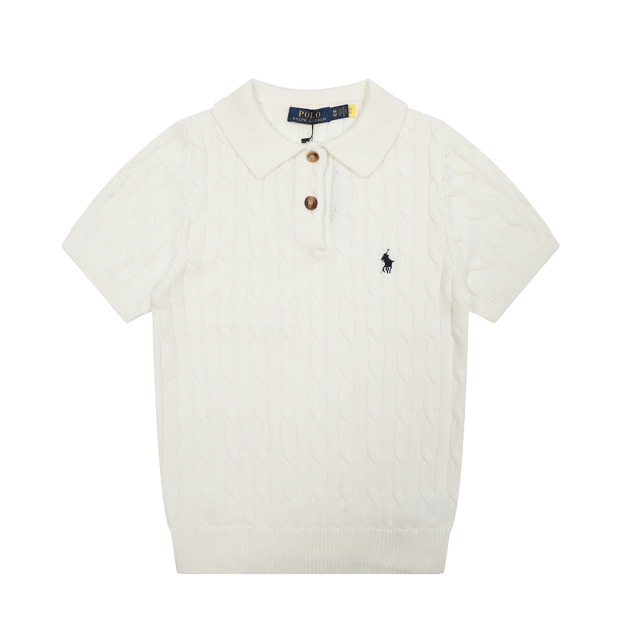POLO RALPH LAUREN CABLE KNIT SHIRT