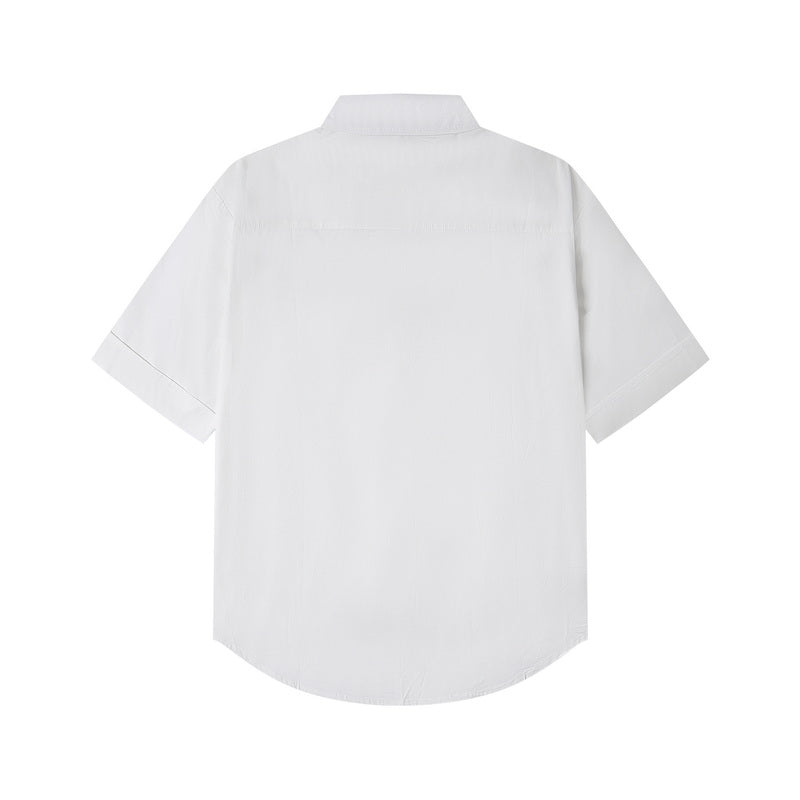 AMI SHORT SLEEVE COTTON SHIRT